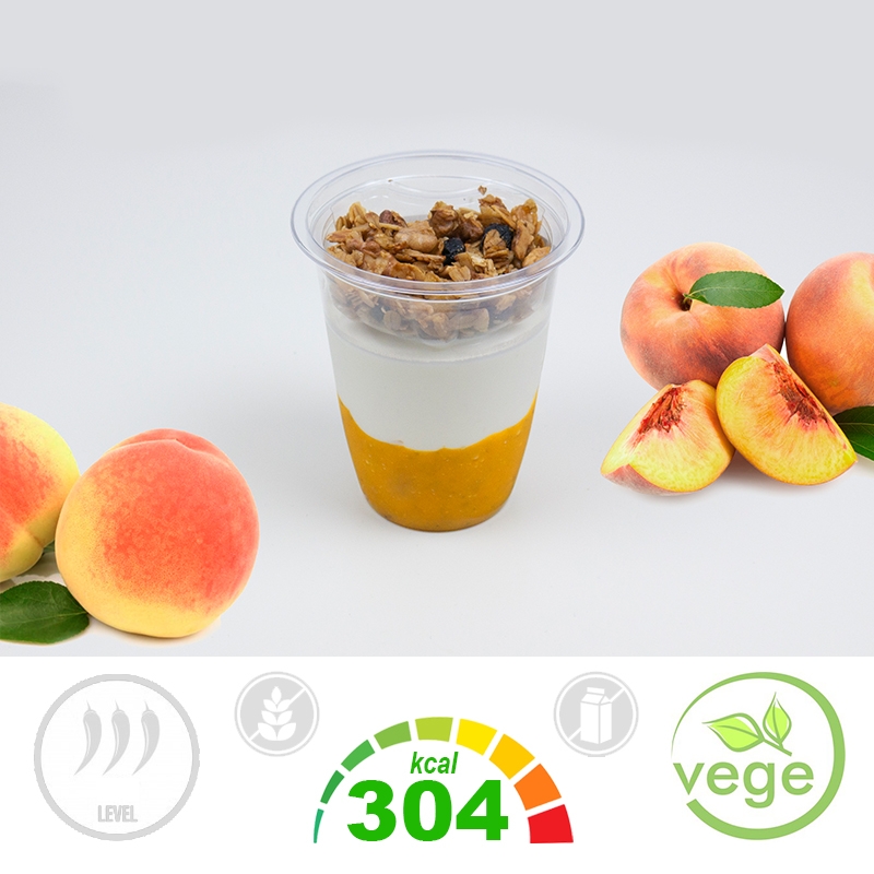 JOGURT BRZOSKWINIA + GRANOLA