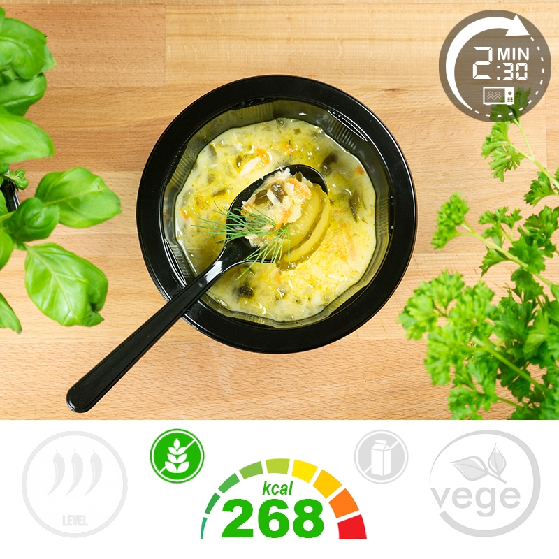 ZUPA: Ogórkowa z klopsikami